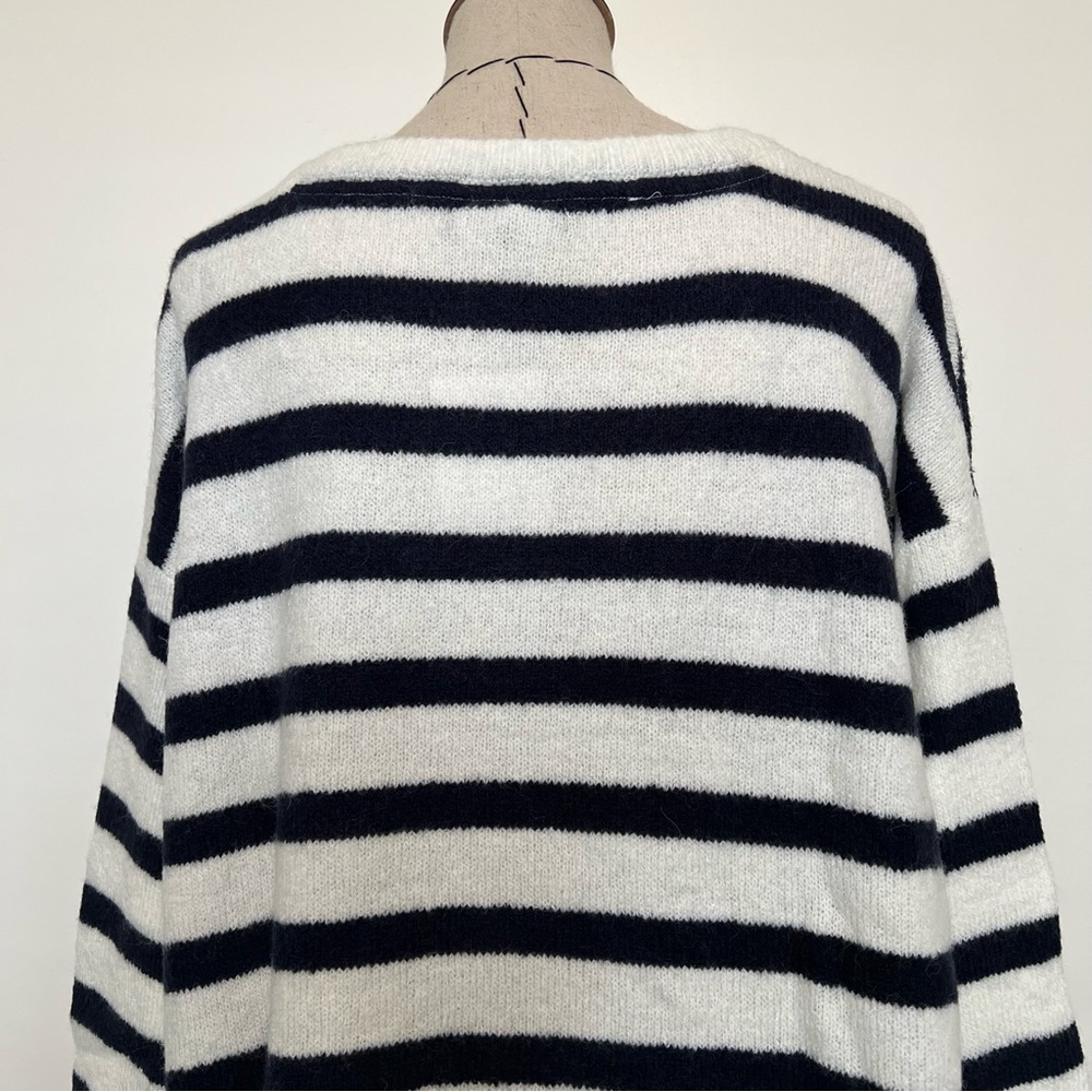 NWT Ellos blue and white striped sweater - Picture 8 of 13